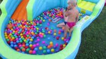 Water  Playground Fun, Slide and Ball Pit Fun, Bouncy Castle ,Plac zabaw  dla dzieci
