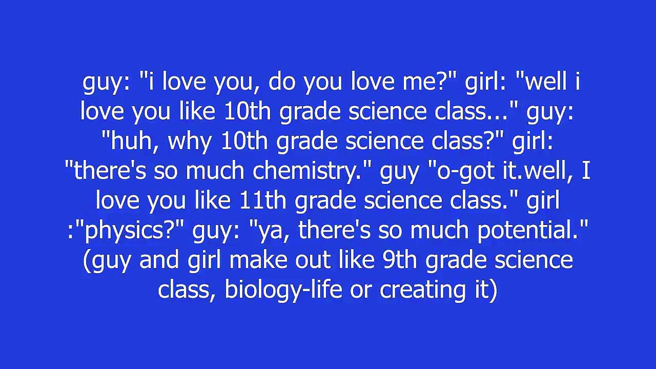 i love you like 10th grade science class meaning and pronunciation