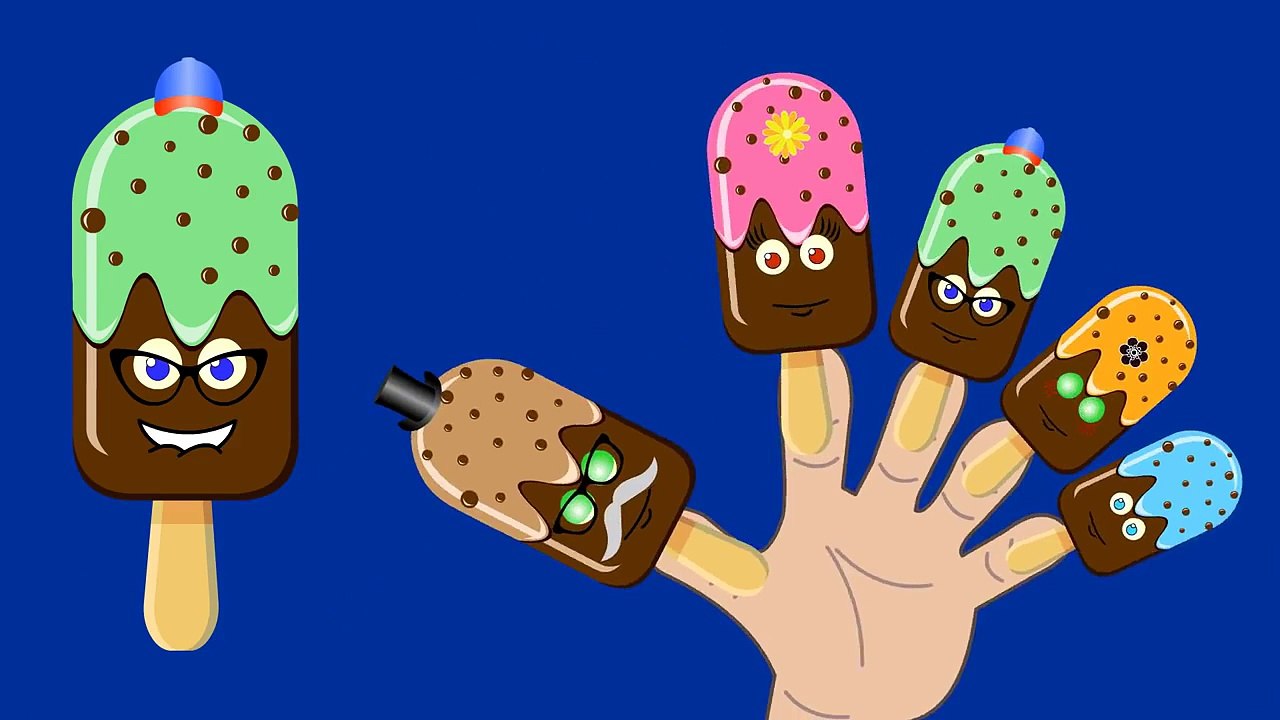 Ice Cream Finger Family Nursery Rhyme #5 - Chocolate Sprinkles Ice Cream Daddy Finger Song