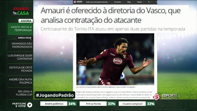 VSR fala sobre Amauri e o possível destino do atacante