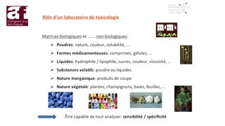 Nicolas Authier/Damien Richard , CHU Clermont-Ferrand : L’analyse toxicologique, un outil de vigilance et de RdR