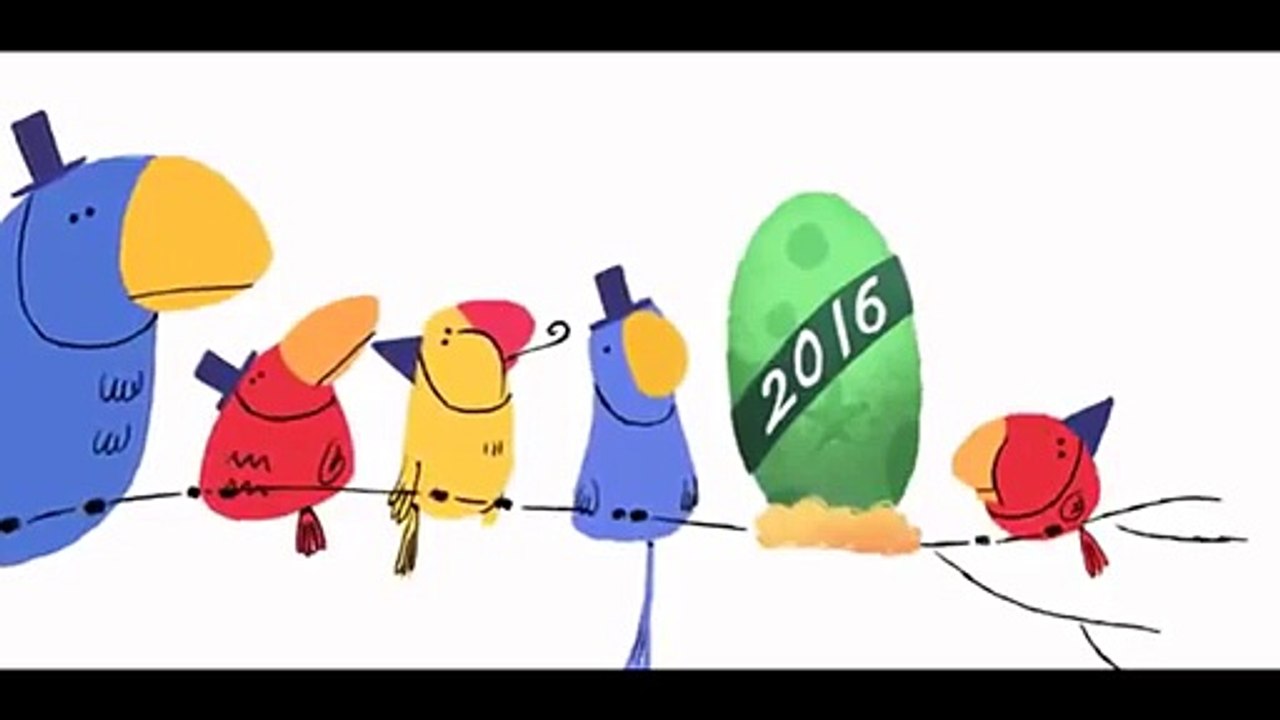 New Years Eve 2015 Google Doodle (31/12/2015)