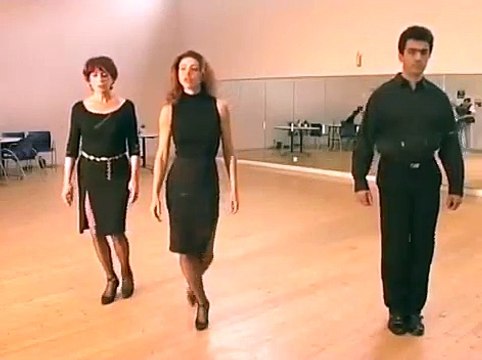 Cours de tango Argentin Milonga (3/9) - Pas de bases dansé avec contre temps
