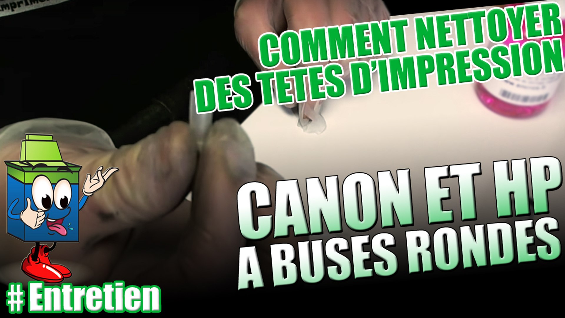 Apprenez à nettoyer des têtes d'impression Canon et HP à buses rondes -  Vidéo Dailymotion