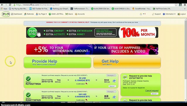 MMM Global Pays Review and Progress- Earn a Passive Income From Home at 100% Per Month