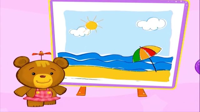 Музыкальный мультфильм: Медвежонок Бенни! Озеро. Звуки для детей.