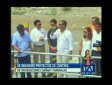 Rafael Correa inaugura dos megaproyectos para control de inundaciones