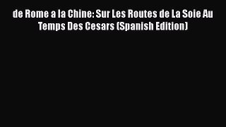 de Rome a la Chine: Sur Les Routes de La Soie Au Temps Des Cesars (Spanish Edition) [Read]