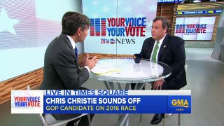 Chris Christie Sounds Off on Presidential Race