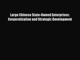 [PDF Download] Large Chinese State-Owned Enterprises: Corporatization and Strategic Development