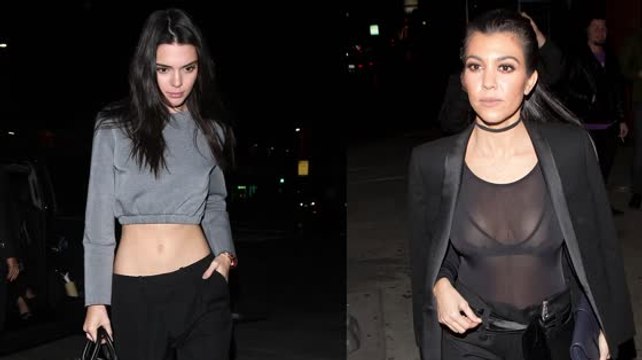 Kourtney Kardashian and Kendall Jenner Go Clubbing in Revealing Outfits