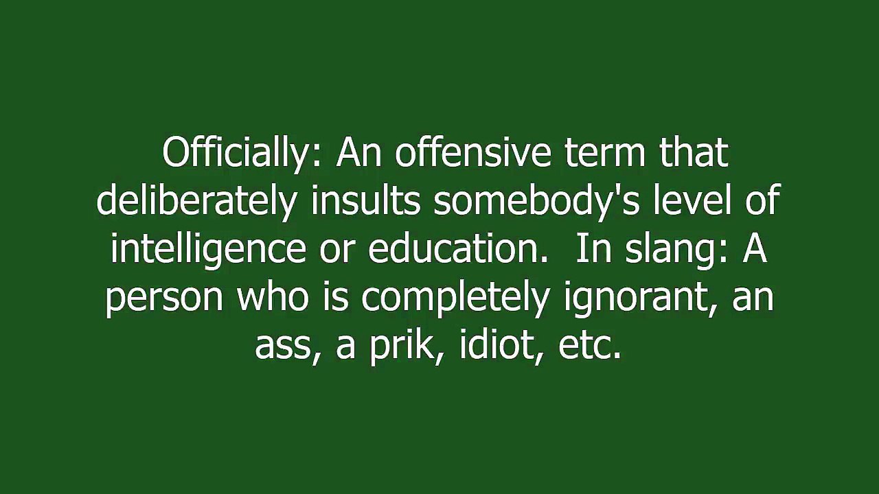 Ignoramus meaning and pronunciation