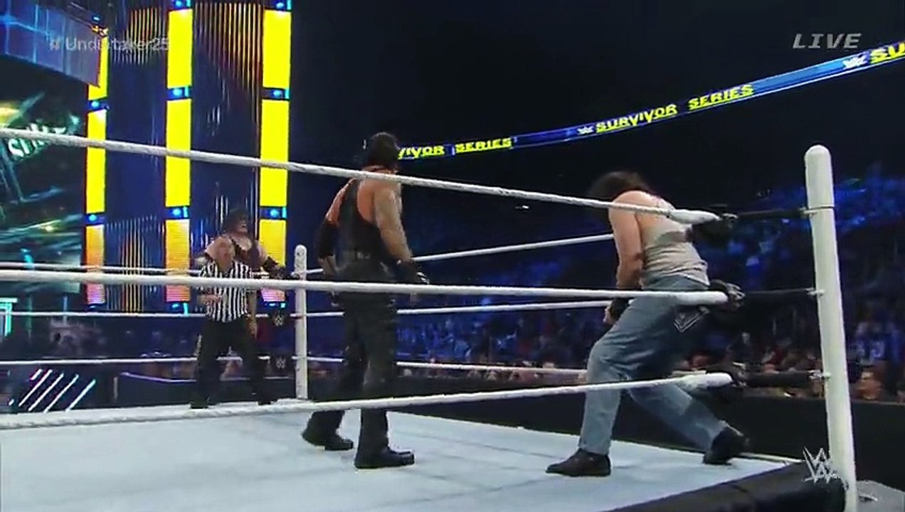 UnderTaker and Kane vs wyatt family Survivor Series 2015