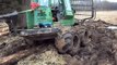 Tractor (T-40AM) pulled out John Deere 810D from the deep mud - Tractor stuck in mud [#17]
