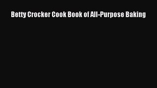 PDF Download Betty Crocker Cook Book of All-Purpose Baking PDF Online