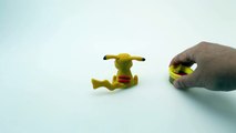 Pokémon Battle Stop Motion Play Doh Pikachu Animación Chikorita Plastilina de Juguetes