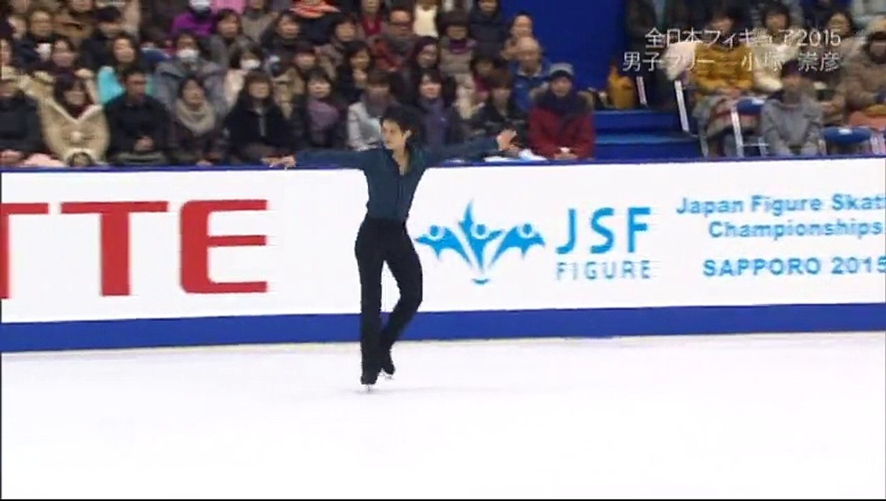 Takahiko Kozuka 2015JN FS-2 (解説あり、ｷｽｸﾗカットなし)