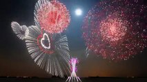 New Years 2013 - Synchronized Epic Music (Heart of Courage) - FWSim Fireworks Display - HD