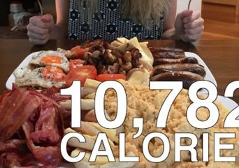 New Zealand Competitive Eater Tackles English Breakfast Challenge