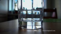 Sparkling water poured in a glass