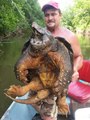 Caught An Angry Snapping Turtle While Fishing