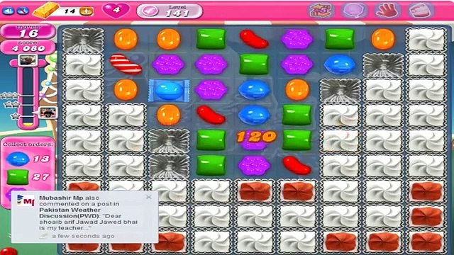 Candy Crush Saga Gameplay Level 141