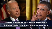 Obama a offert d'aider financièrement Biden lors de la maladie de son fils