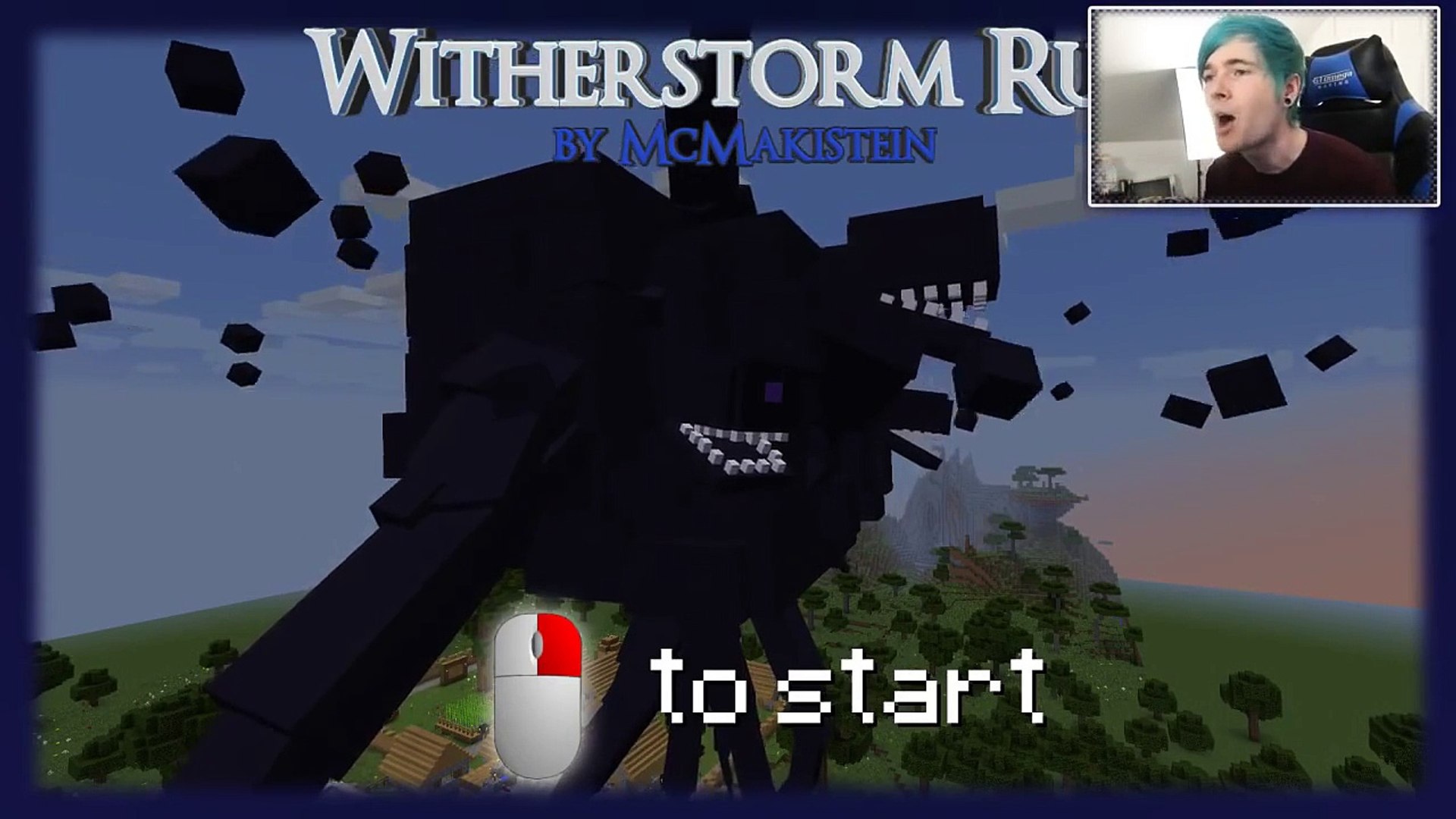 Wither Storm attacking a town