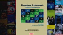 Elementary Cryptanalysis Anneli Lax New Mathematical Library