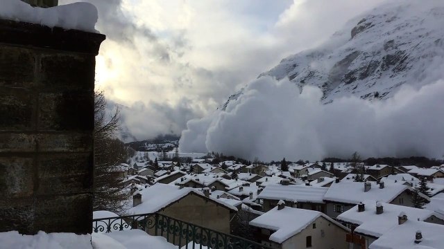 Avalanche à Bessans (Savoie)
