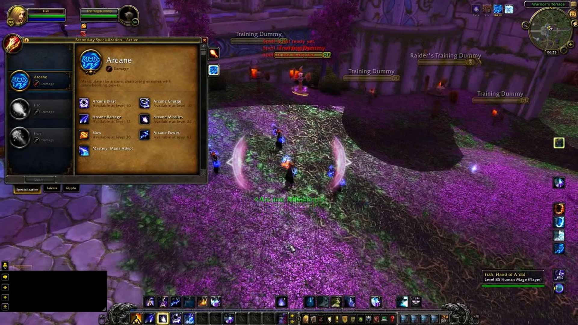 WoW MoP beta mage arcane spec details - video dailymotion