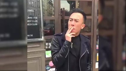 Sigarayı yere atarken polise yakalanınca :)