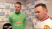 David de Gea and Wayne Rooney post-match interview - Liverpool 0-1 Manchester United - 17.1.2016