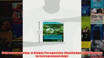Entrepreneurship A Global Perspective Routledge ISBE Masters in Entrepreneurship