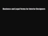 PDF Download Business and Legal Forms for Interior Designers Download Online