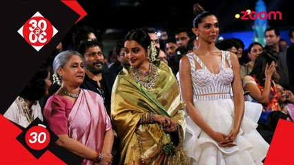 Rekha gets emotional at an award function- Bollywood News - #TMT