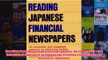 Reading Japanese Financial Newspapers An Innovative and Integrated Approach to Enhancing