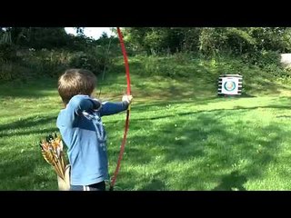 Archery Kid Nearly Shoots Dad