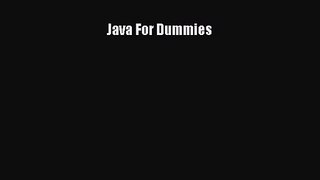 [PDF Download] Java For Dummies [Download] Online