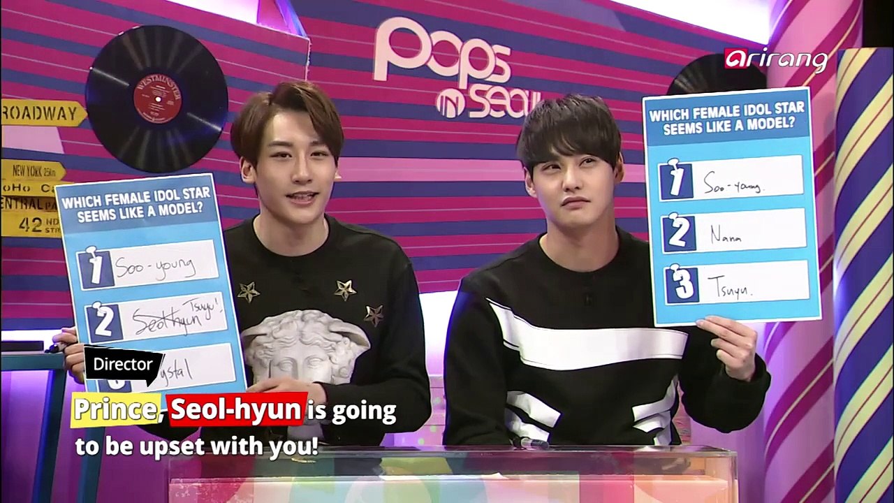 Which female idol star seems like a model?