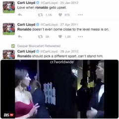 Carli Lloyd y el tenso cruce con Cristiano Ronaldo en el Balón de Oro