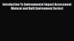 PDF Download Introduction To Environmental Impact Assessment (Natural and Built Environment