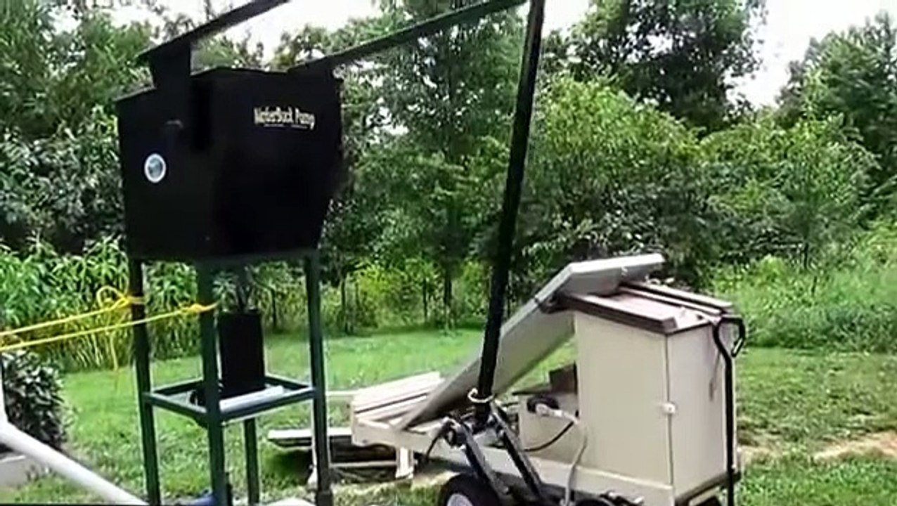 Solar Pump Jack Operating A Deep well Hand Pump -