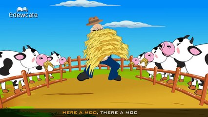 Edewcate english rhymes Old McDonald had a farm classic nursery rhyme