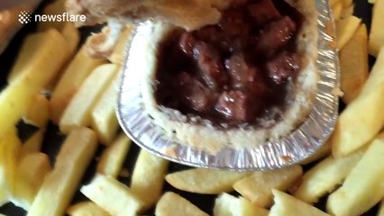 Prankster couple at war over 'cat food pie'