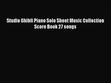 Download Studio Ghibli Piano Solo Sheet Music Collection Score Book 27 songs Ebook Online