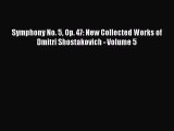 Read Symphony No. 5 Op. 47: New Collected Works of Dmitri Shostakovich - Volume 5 Ebook Free