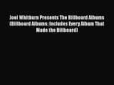 Download Joel Whitburn Presents The Billboard Albums (Billboard Albums: Includes Every Album