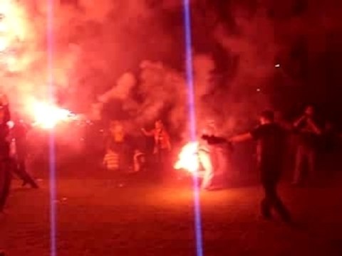 PSG Troyes metro BOULOGNE Ambiance Chant Fumigenes