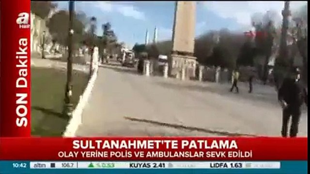 Sultan Ahmet Meydanı Patlama- İLK GÖRÜNTÜLER - İstanbul Sultanahmet